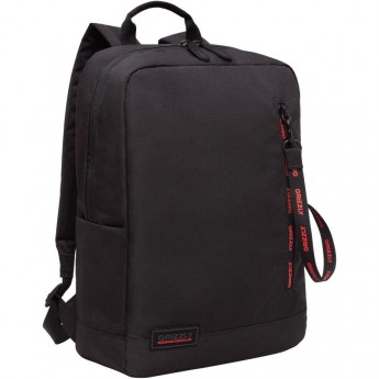 Бизнес рюкзак городской GRIZZLY RQL-313-1 черный - красный