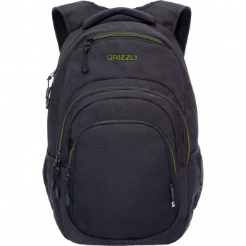 Рюкзак GRIZZLY RQ-003-31 черный - салатовый