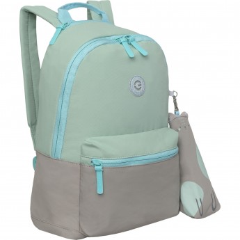 Рюкзак молодежный GRIZZLY RXL-323-4 мятный - серый