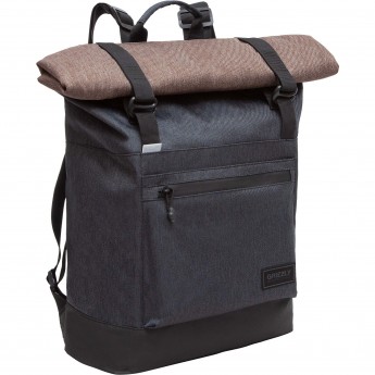 Рюкзак роллтоп GRIZZLY RQL-315-1 черный - коричневый