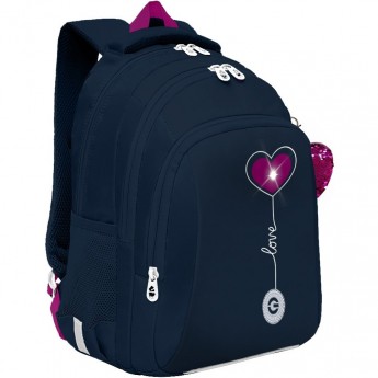 Рюкзак школьный GRIZZLY RG-361-2 синий