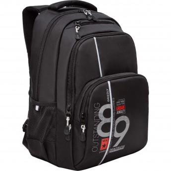 Рюкзак школьный GRIZZLY RU-230-6 черный - красный